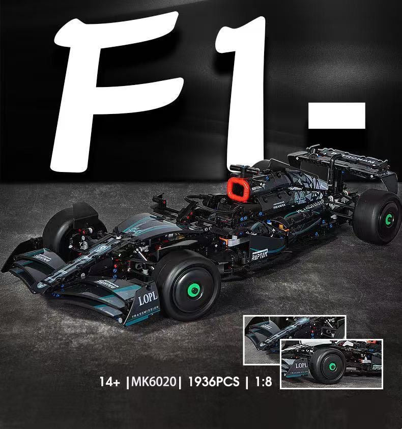 Maquette de construction Mercedes-AMG W14 F1 Performance à l'échelle 1:8 - 1936 pièces - MK6024