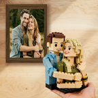 Figurine en briques personnalisée | Minifigurine personnalisée à partir de votre photo et celle de votre ami(e)