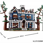 Ensemble de blocs de construction Stranger Things – Le Manoir Hanté – Maison modulaire multi-niveaux avec mini-figurines