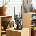Lord of the Rings: Sauron Helmet Building Block Set – 538 Pcs | Life-Scale Display Bust | Sauron Minifigure