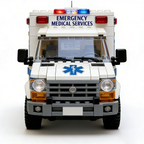 Ensemble de briques ambulance de sauvetage d'urgence – Honorez les héros qui sauvent des vies