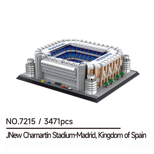 Real Madrid Bernabéu Stadium Building Blocks Set | 3471pcs Iconic Architecture Model Kit | Premium Football Landmark Collection