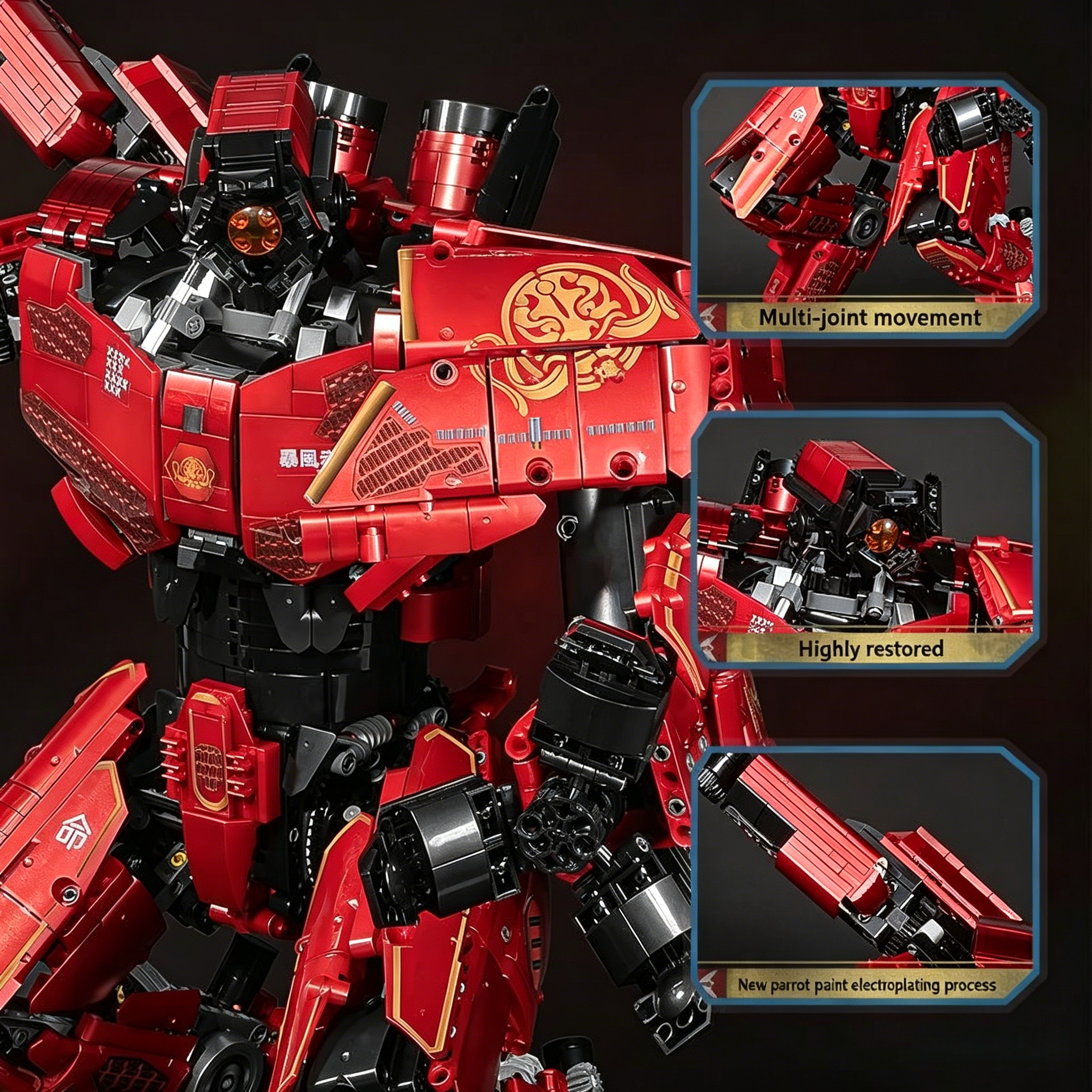 Série Jaeger de Pacific Rim : Ensemble de blocs de construction Mecha Crimson Typhoon 2951 pièces