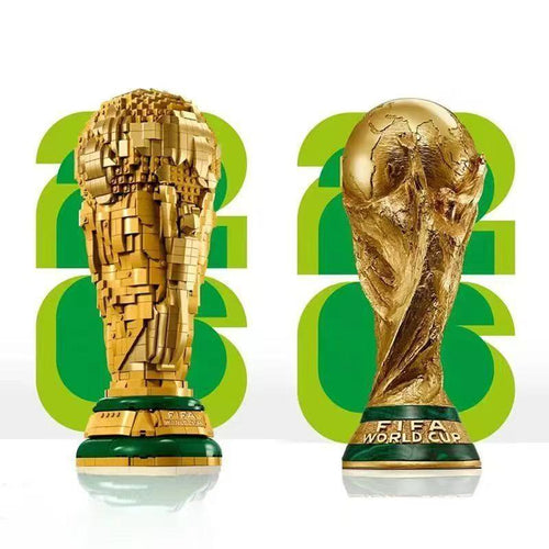 2842pcs FIFA World Cup Trophy Replica Building Kit | Gold Champion Cup 3D Brick Model | Best Gift for Football Fans 2026