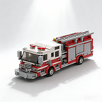 Fire Engine Brick Set with Ladder