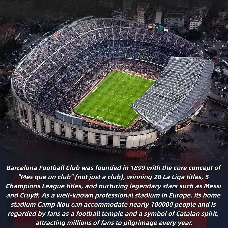728PCS FC Barcelona Camp Nou Stadium Building Set - Collector Edition