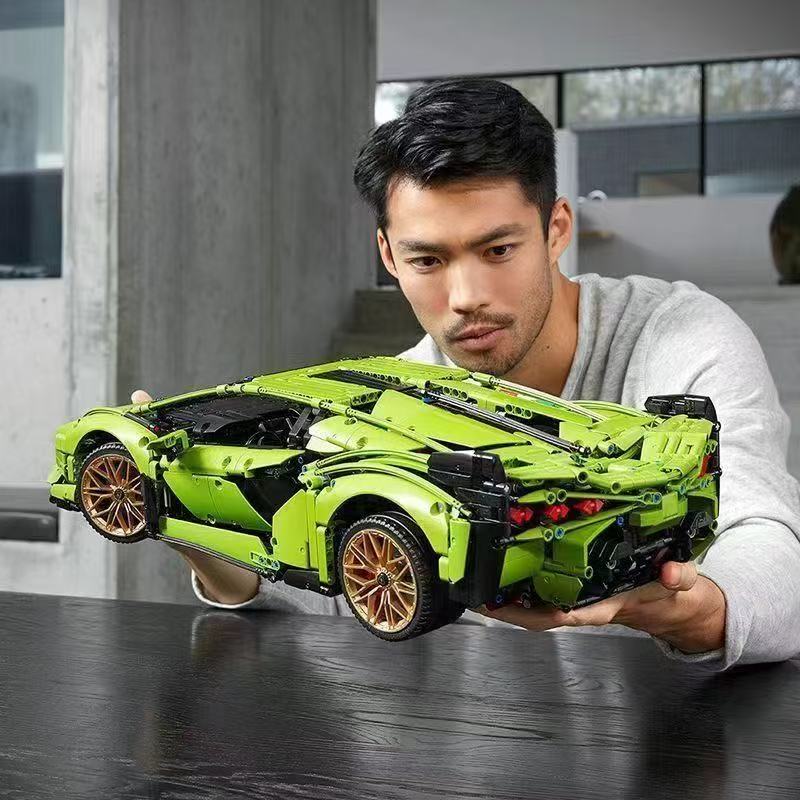 Ensemble de 3696 briques de construction Technic Lamborghini Sián FKP 37 | Maquette de supercar à l'échelle 1:8 | Édition collector premium