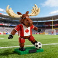Ensemble de 3 figurines de blocs de construction Mascotte de la Coupe du Monde de la FIFA 2026