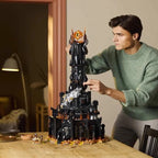 Lord of the Rings: Barad-dûr Dark Tower Building Block Set – 5471 Pcs | Light-Up Eye of Sauron | 5-Floor Interior