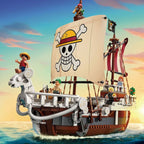 Ensemble de construction Bateau Pirate Going Merry One Piece – 1376 pièces | 6 figurines | Série Netflix