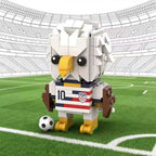 2026 World Cup Mascot Building Blocks Collection - USA Eagle, Canada Moose, Mexico Jaguar