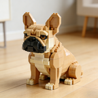 🐶 Ensemble de construction haut de gamme Bouledogue Français – Édition d'exposition pour collectionneurs