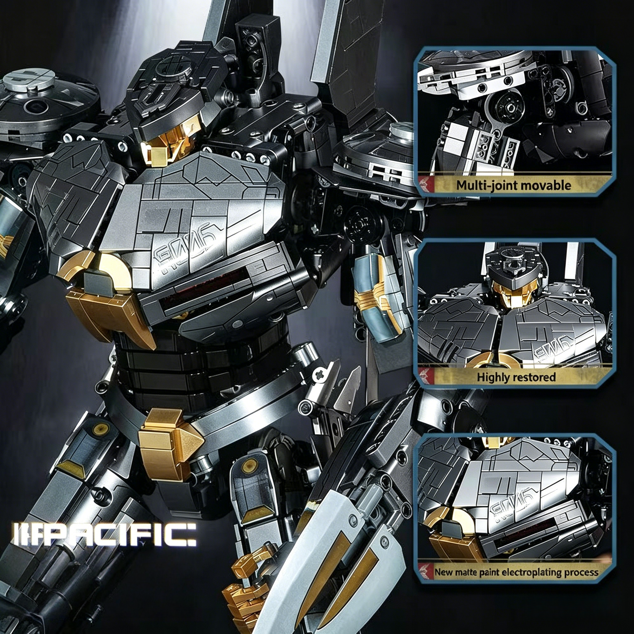 Pacific Rim Jaeger Series : Ensemble de blocs de construction Striker Eureka 2506 pièces