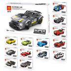 Cool Racing Car Bricks Collection Set | F1 Formula Sports Car Building Toy | Multiple Controllable Parts