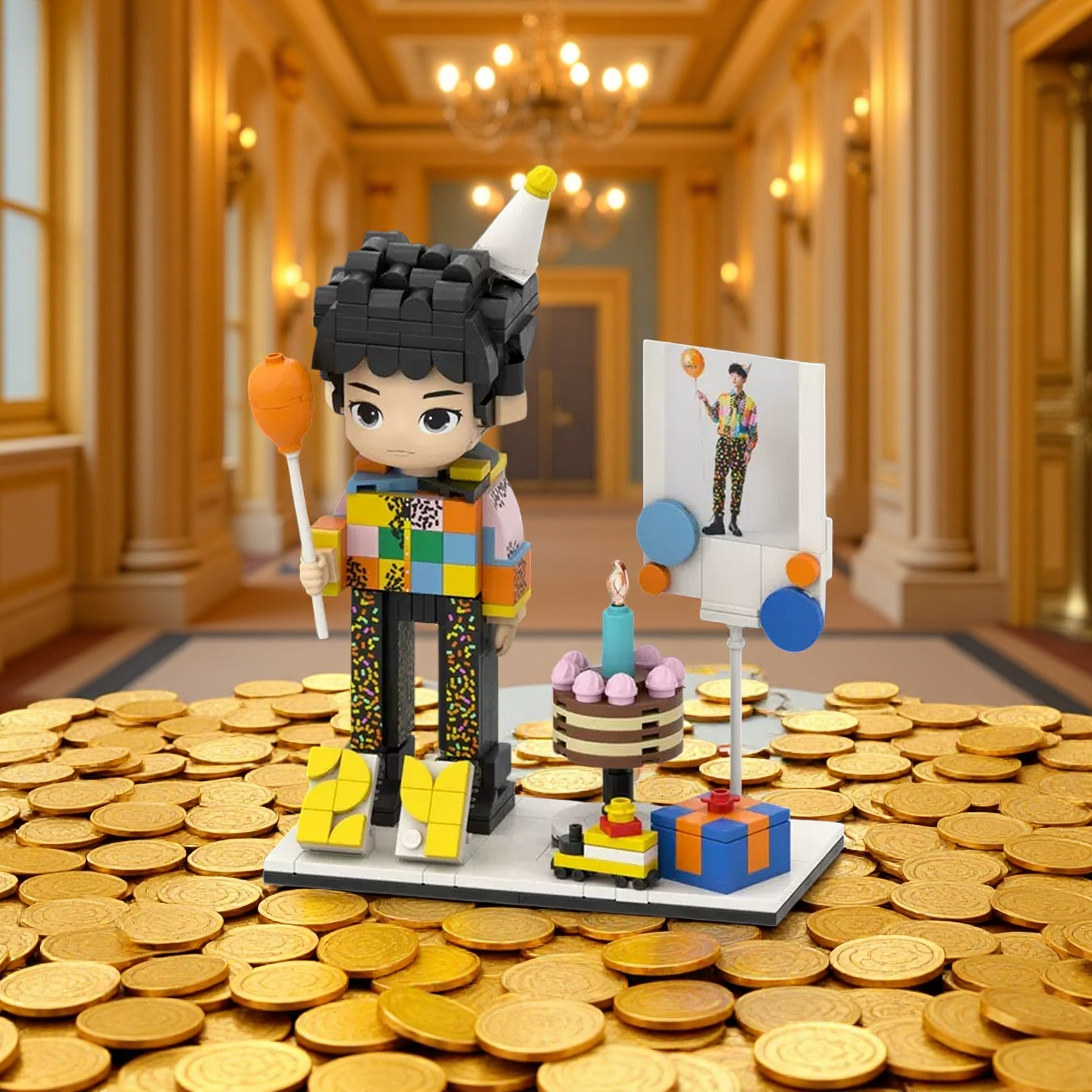 Figurine personnalisée d'anniversaire – Cadeau de briques personnalisé pour tout âge