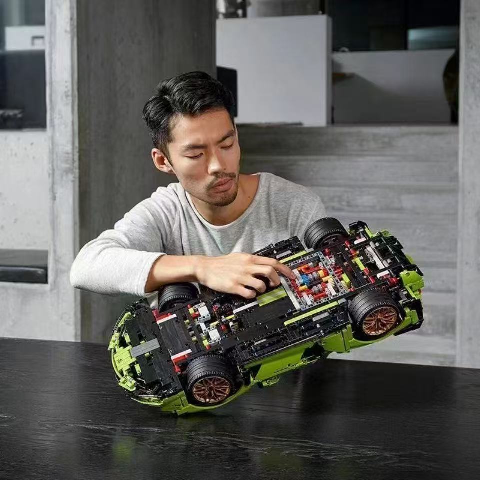 Ensemble de 3696 briques de construction Technic Lamborghini Sián FKP 37 | Maquette de supercar à l'échelle 1:8 | Édition collector premium