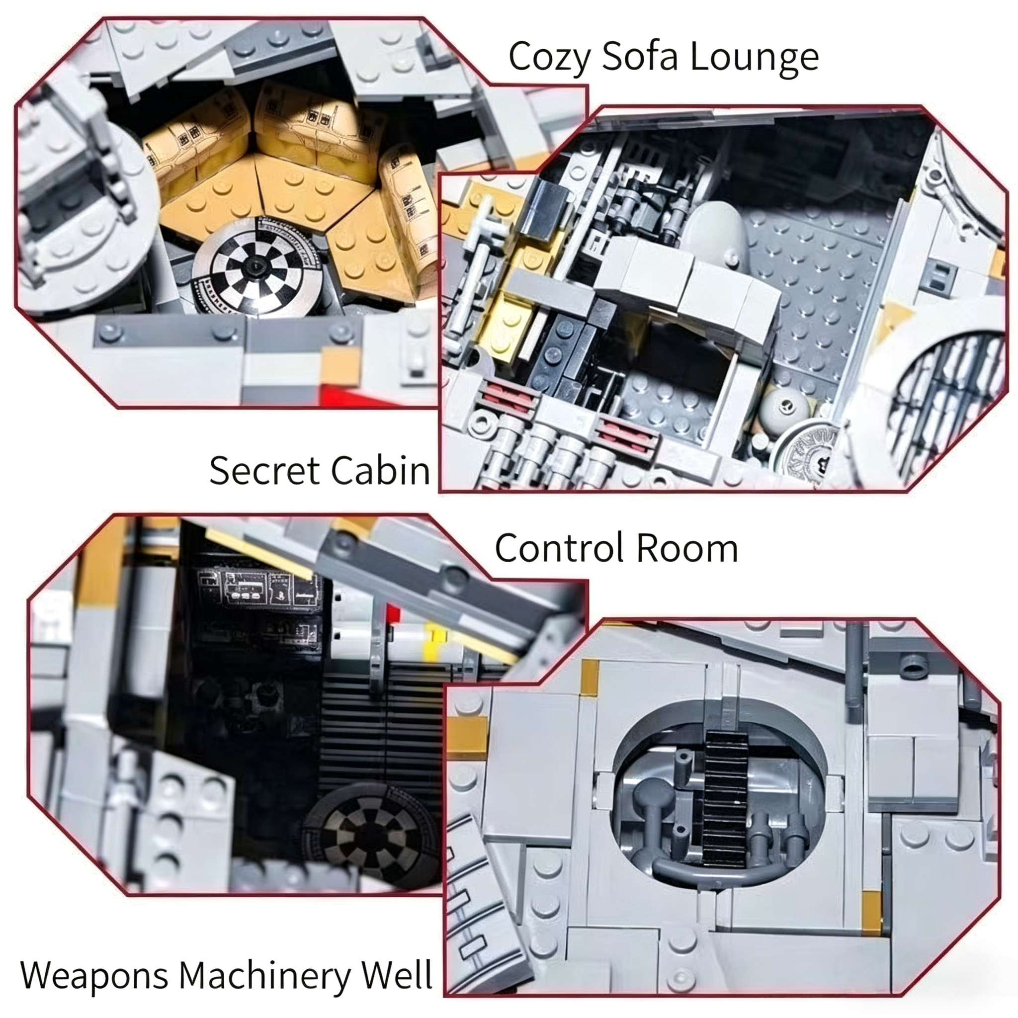 Série Star War 7541 pièces : Faucon Millenium Ultime - Ensemble Maître Constructeur