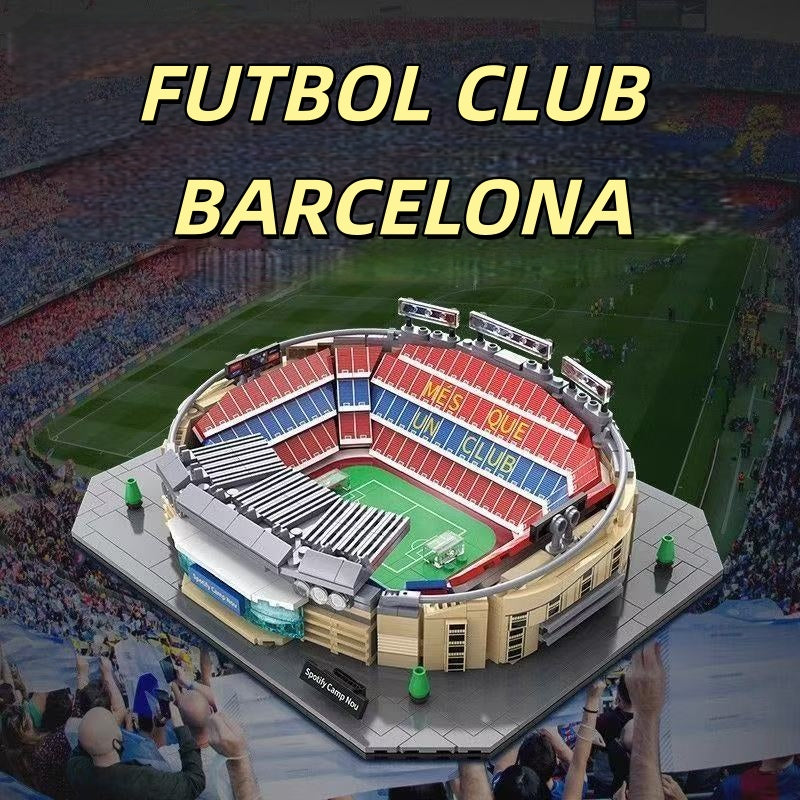 728PCS FC Barcelona Camp Nou Stadium Building Set - Collector Edition