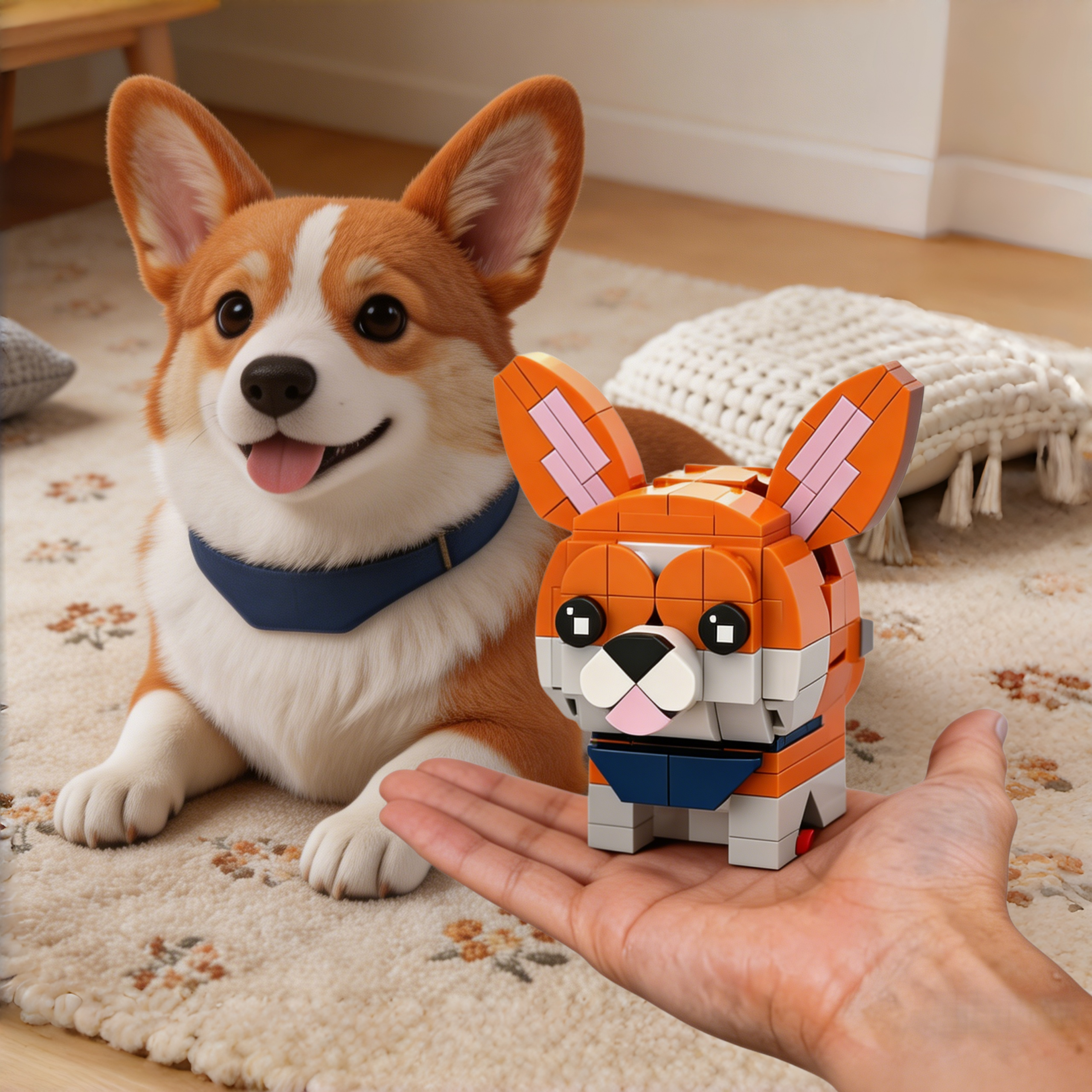 Custom Building Blocks for Pets | Personalized Mini Building Blocks with Photos of Your Pet