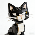 Ensemble de briques Chat Overdramatic Side-Eye – Modèle de chat amusant et distant 🐈‍⬛