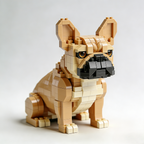🐶 Ensemble de construction haut de gamme Bouledogue Français – Édition d'exposition pour collectionneurs