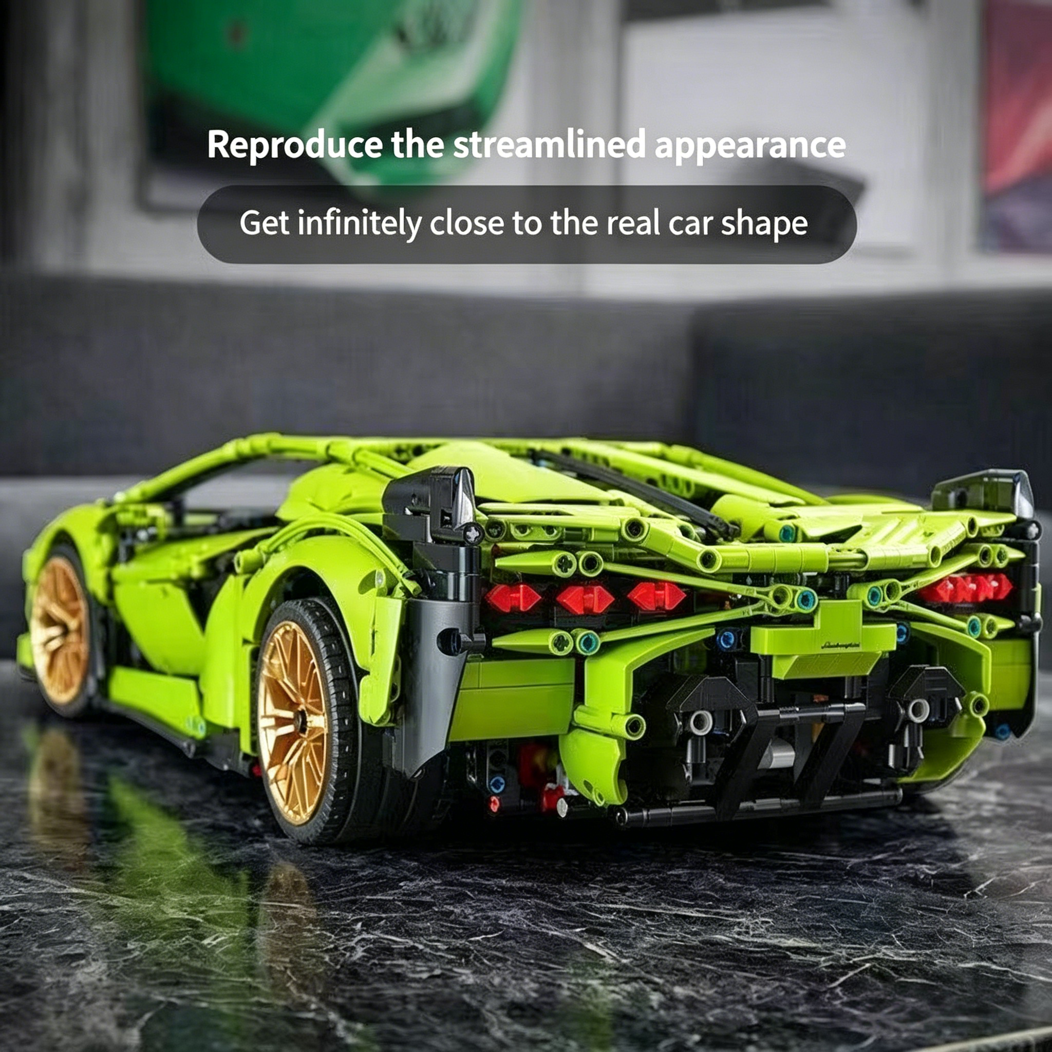 Ensemble de 3696 briques de construction Technic Lamborghini Sián FKP 37 | Maquette de supercar à l'échelle 1:8 | Édition collector premium
