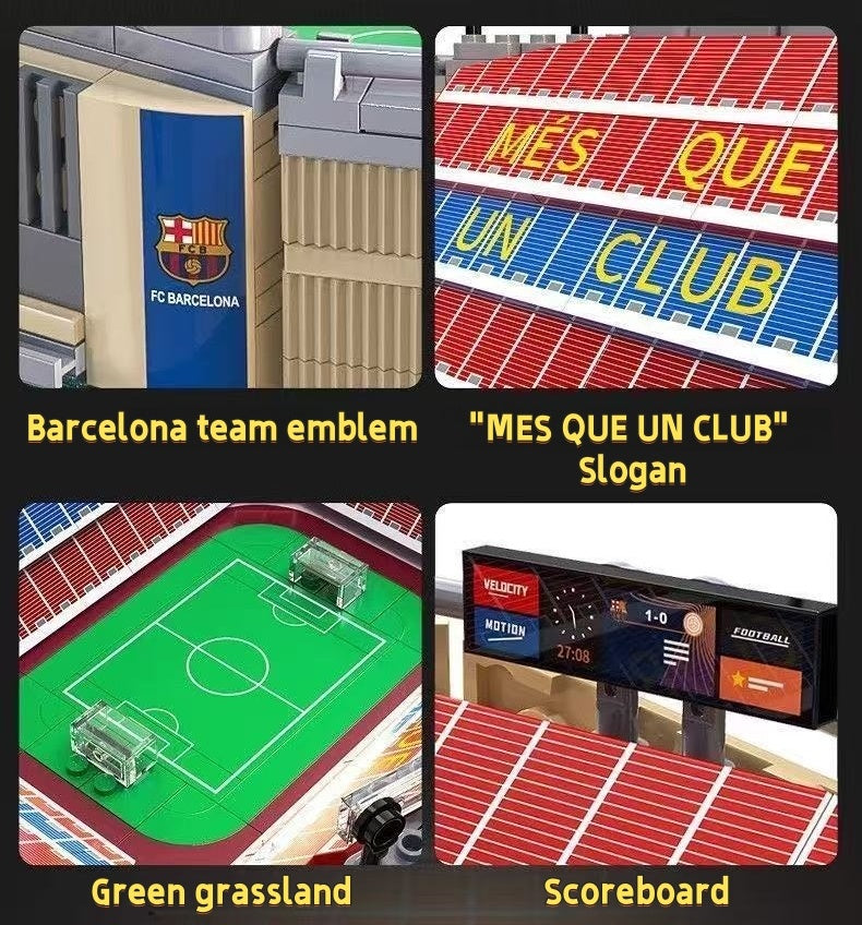 728PCS FC Barcelona Camp Nou Stadium Building Set - Collector Edition