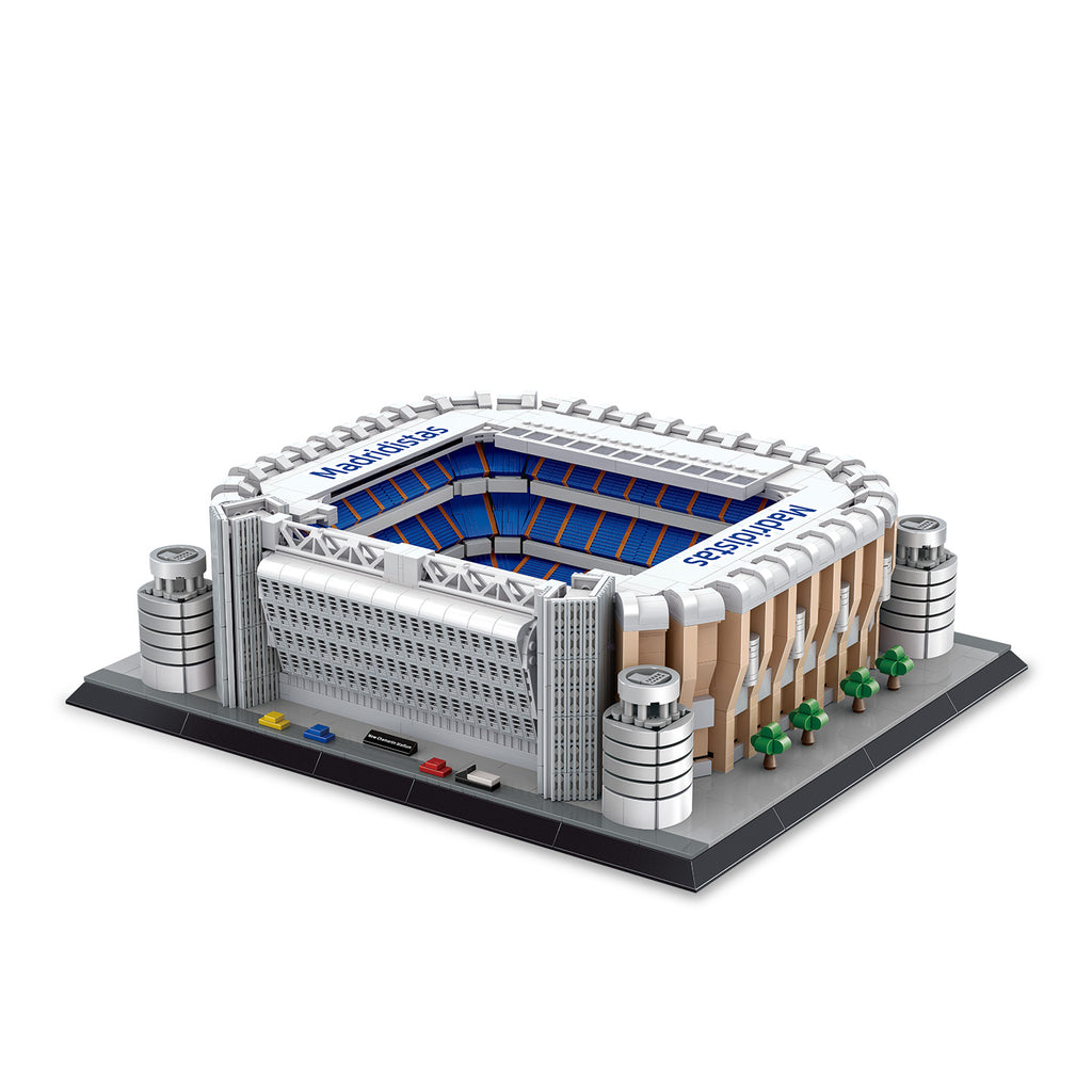 Ensemble de blocs de construction du stade Santiago Bernabéu du Real Madrid | Maquette d'architecture emblématique de 3471 pièces | Collection premium de monuments du football