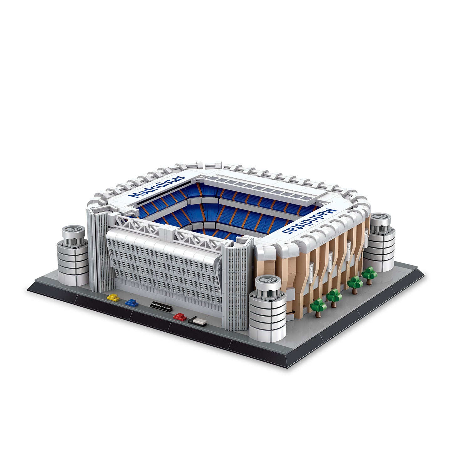 Ensemble de blocs de construction du stade Santiago Bernabéu du Real Madrid | Maquette d'architecture emblématique de 3471 pièces | Collection premium de monuments du football
