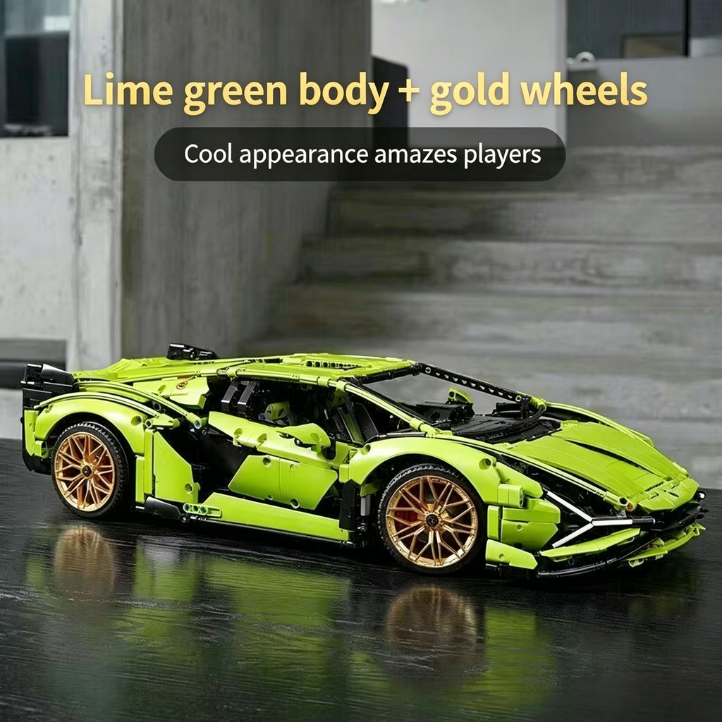 Ensemble de 3696 briques de construction Technic Lamborghini Sián FKP 37 | Maquette de supercar à l'échelle 1:8 | Édition collector premium