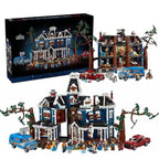 Ensemble de blocs de construction Stranger Things – Le Manoir Hanté – Maison modulaire multi-niveaux avec mini-figurines