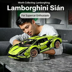 Ensemble de 3696 briques de construction Technic Lamborghini Sián FKP 37 | Maquette de supercar à l'échelle 1:8 | Édition collector premium