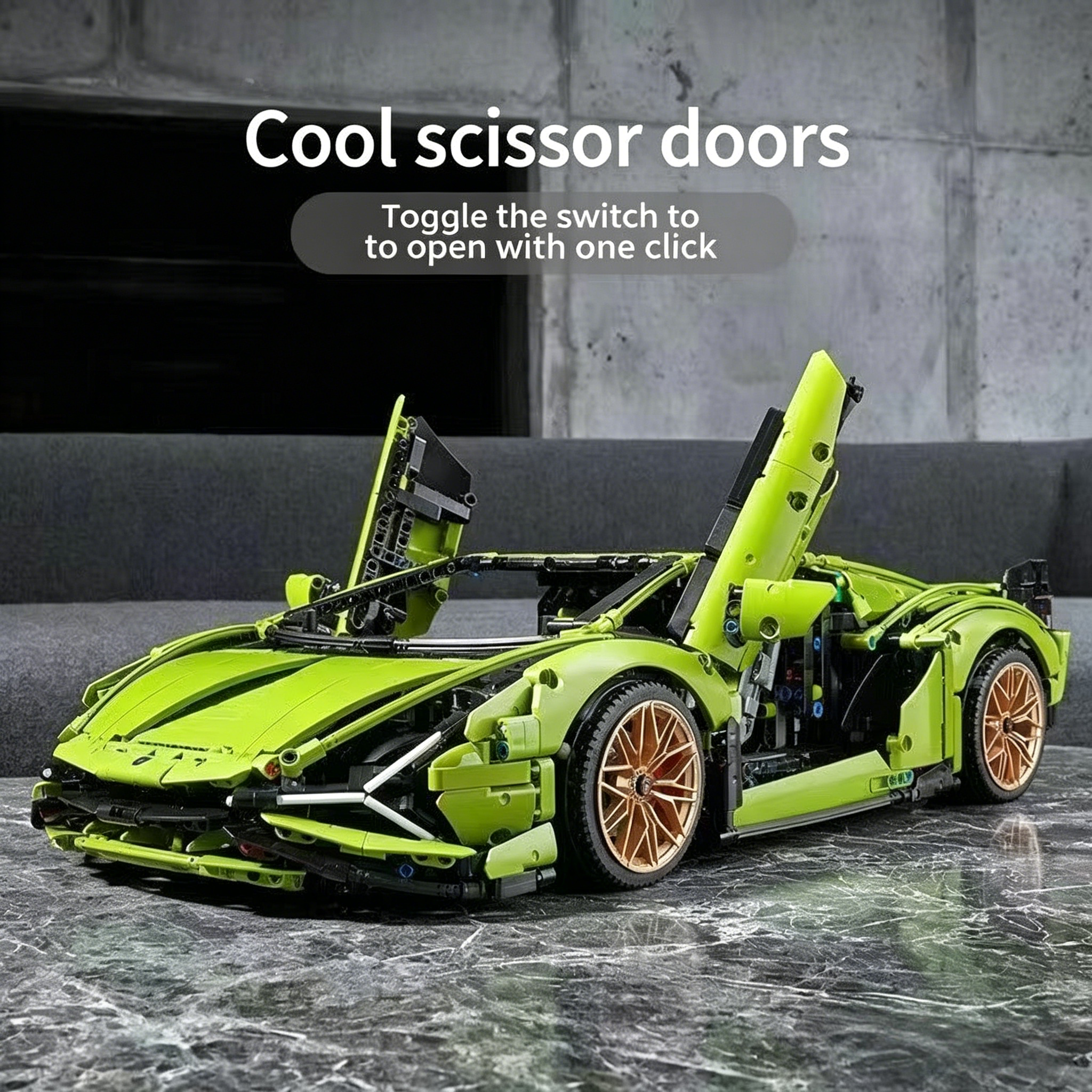 Ensemble de 3696 briques de construction Technic Lamborghini Sián FKP 37 | Maquette de supercar à l'échelle 1:8 | Édition collector premium