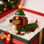 🎄Ensemble de briques Teckel Édition Limitée Noël 2025🐕