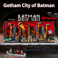 Batman: La Série Animée – Ensemble de Construction Skyline de Gotham City | Présentoir Mural de 76 cm | 4 Minifigurines