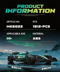 1:8 Grand Prix Formula 1 Racing Car Building Block 1969PCS- Classic Black & Gold Edition MK6023