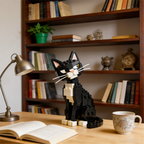 Ensemble de briques Chat Overdramatic Side-Eye – Modèle de chat amusant et distant 🐈‍⬛