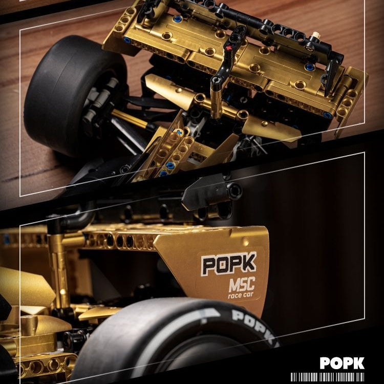 1:8 Grand Prix Formula 1 Racing Car Building Block 1969PCS- Classic Black & Gold Edition MK6023
